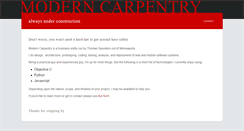 Desktop Screenshot of modern-carpentry.com