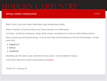 Tablet Screenshot of modern-carpentry.com